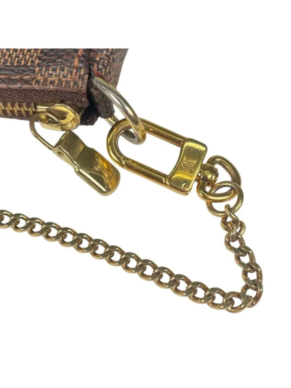Louis Vuitton Accessoires Pouch Damier Canvas Brown